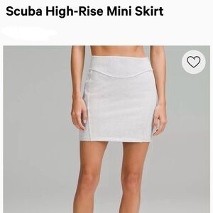 Lululemon Scuba High Rise Mini Skirt